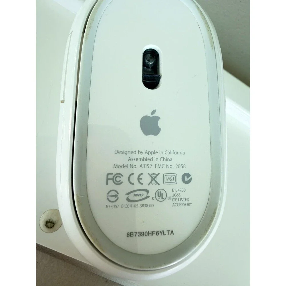 Apple White Aluminum USB Wired Keyboard Mighty Mouse iMAC G4 G5 eMAC A1152 A1243